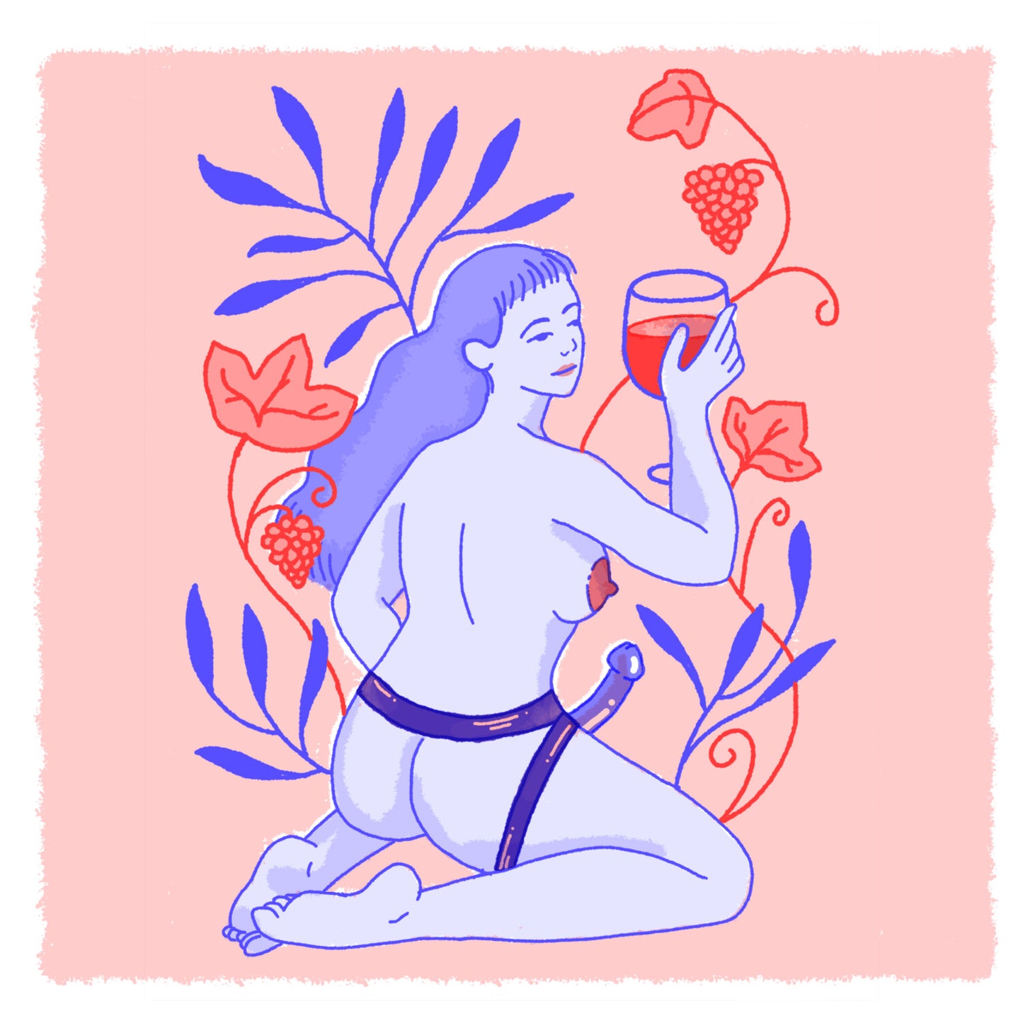 Strap-On & Wine Risoprint
