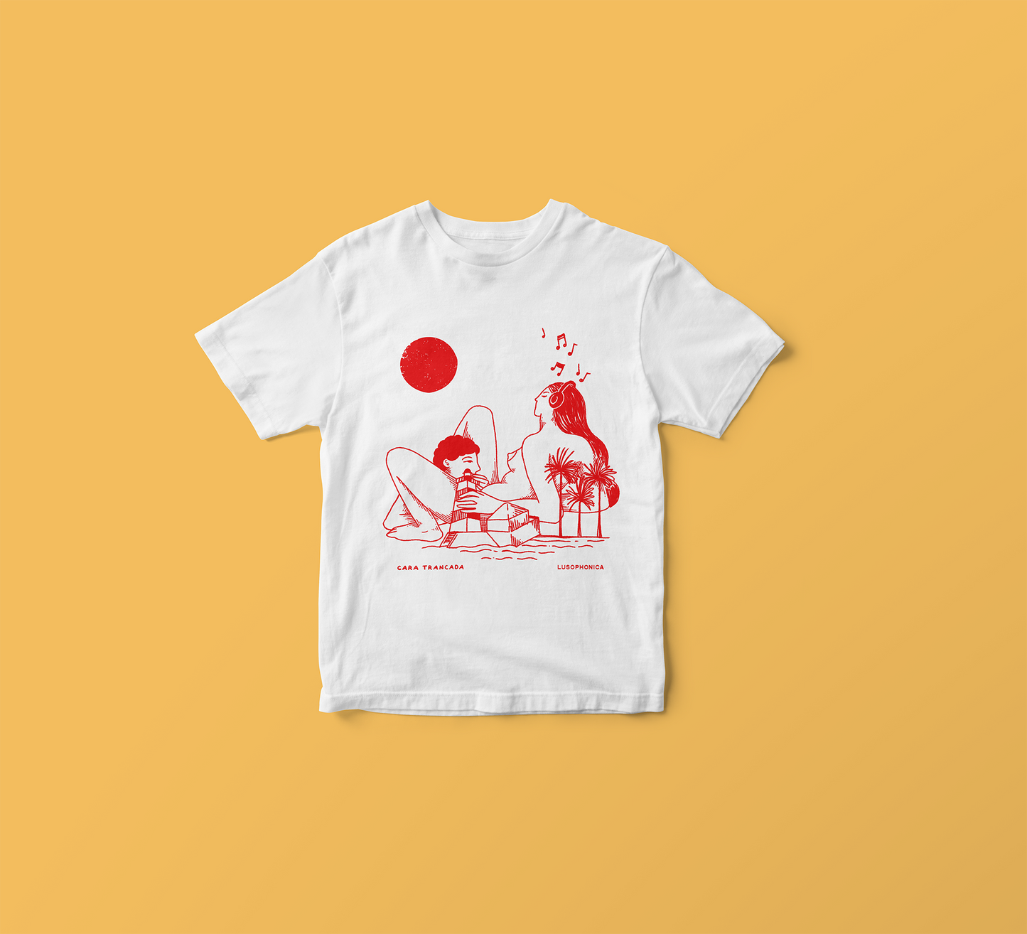 Lusophonica x Cara Trancada White T-shirt