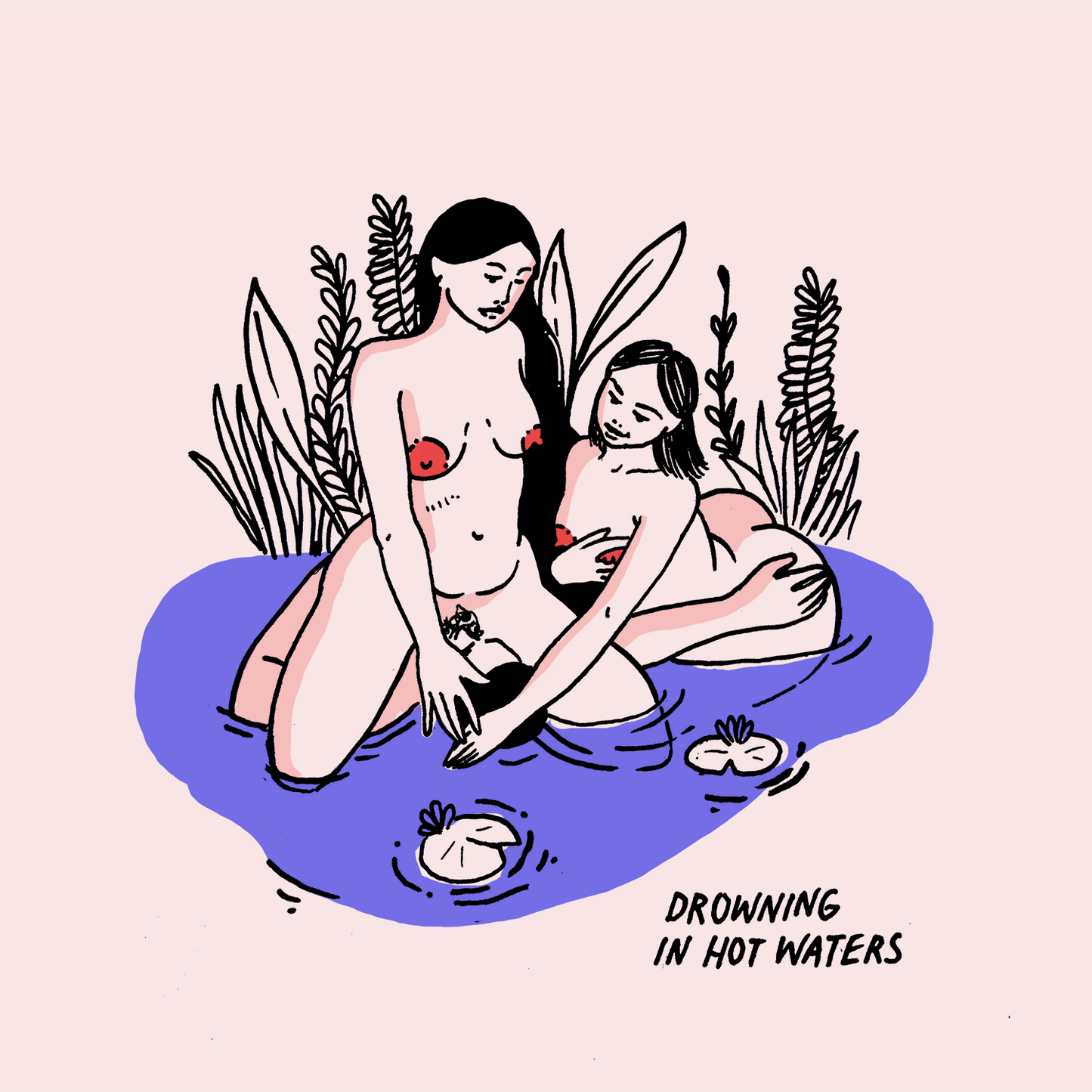 Drowning In Hot Waters Print