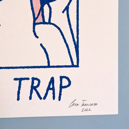 Close up of artist's signature